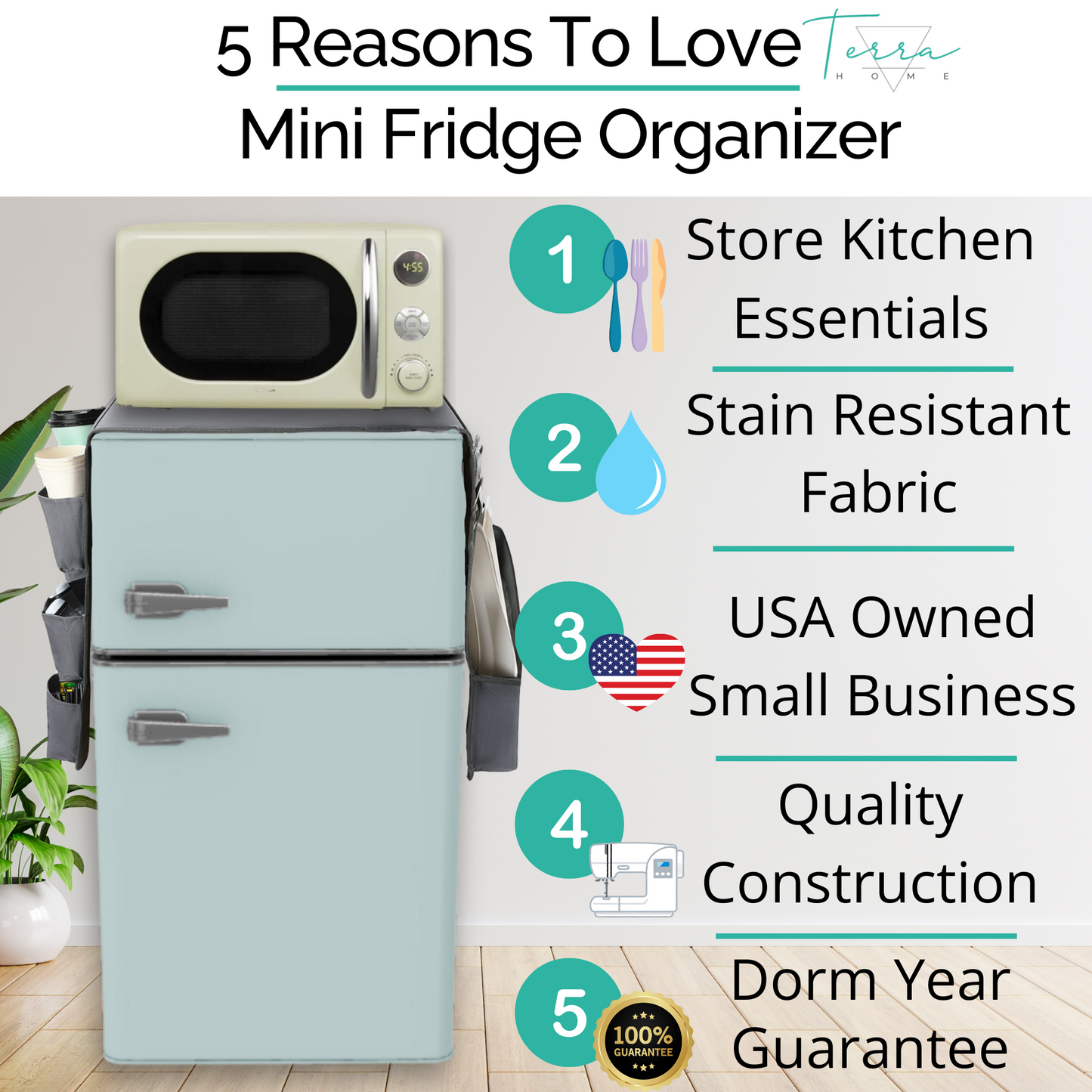 Mini Fridge Organizer and Storage