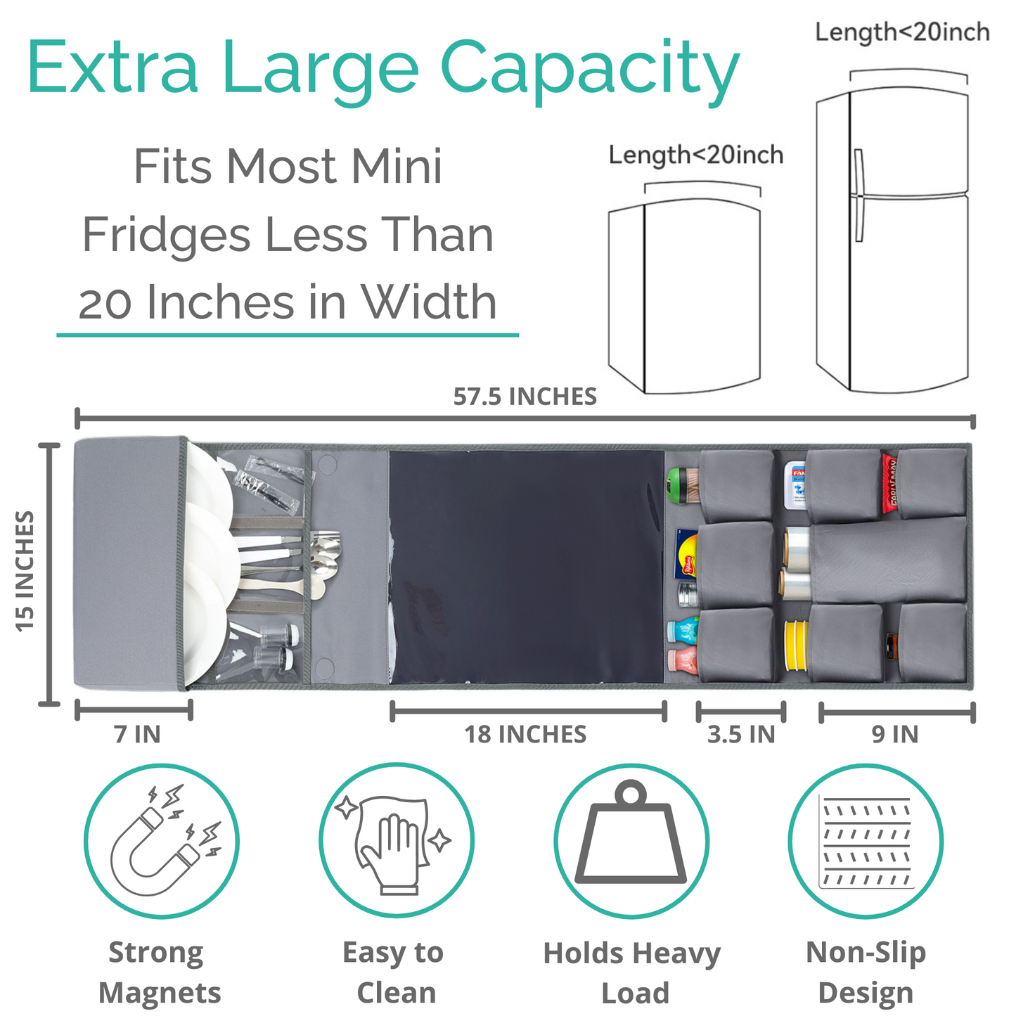 Mini Fridge Organizer and Storage