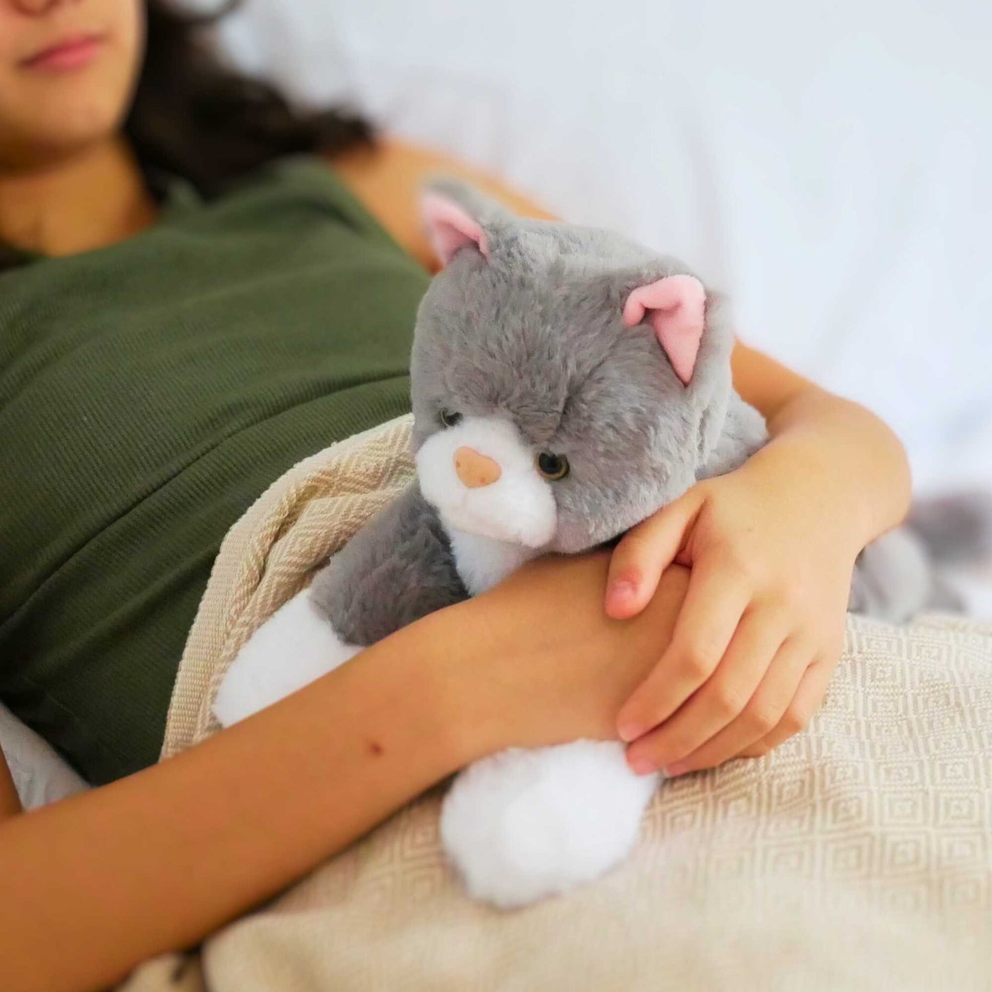 Microwavable Heating Pad Stuffed Animal Cat