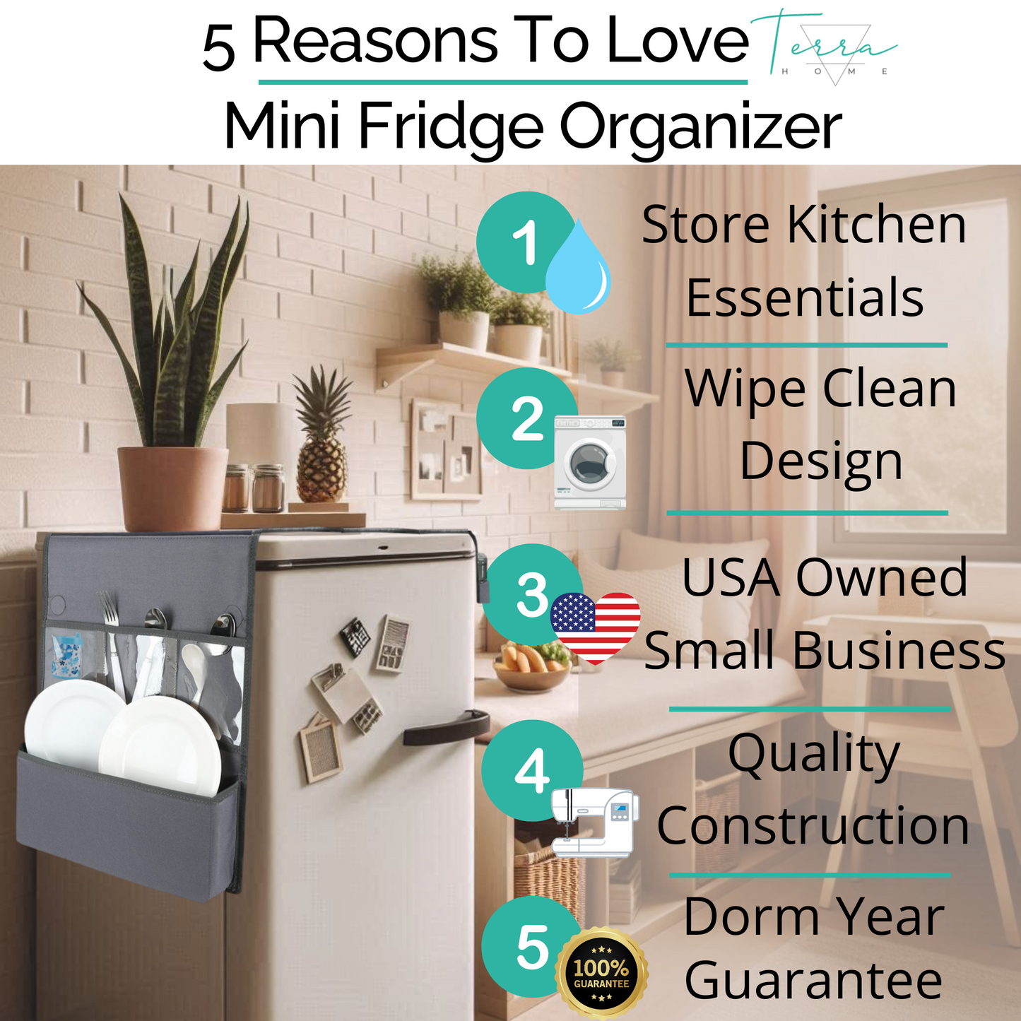Mini Fridge Organizer and Storage