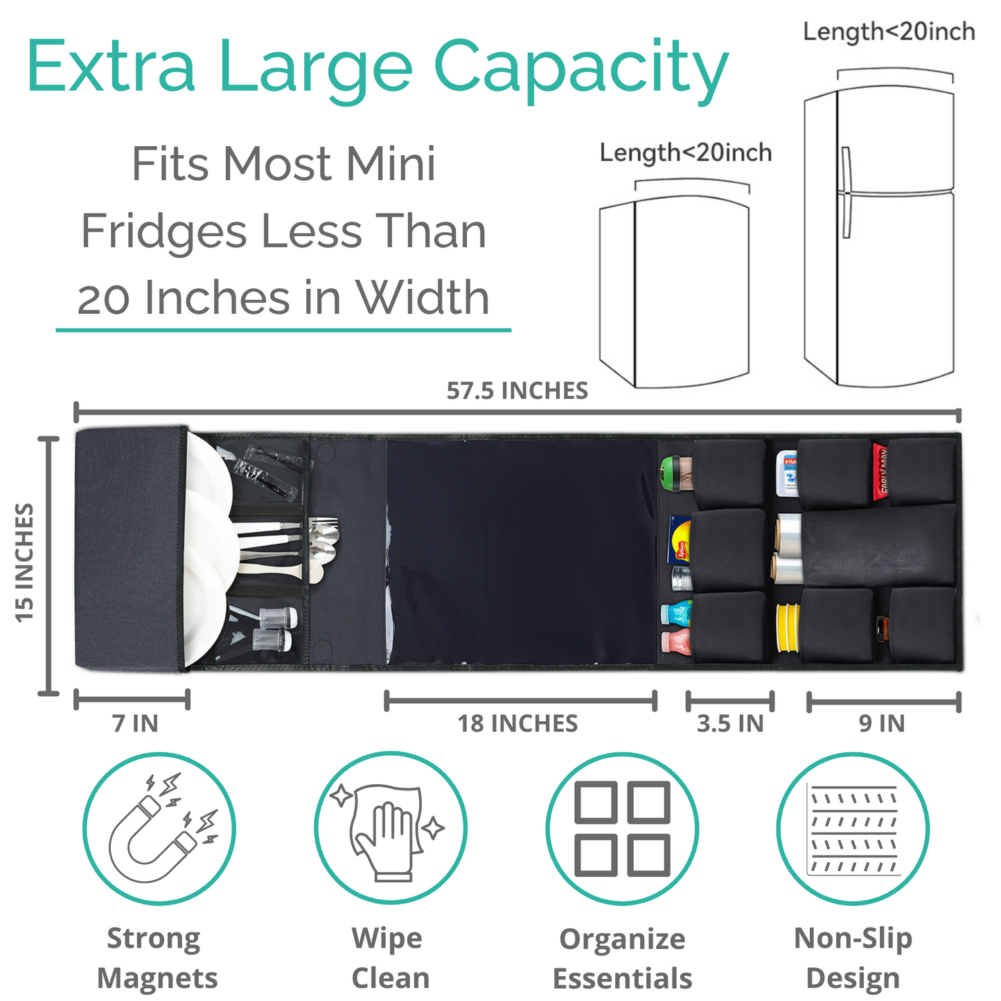 Mini Fridge Organizer and Storage