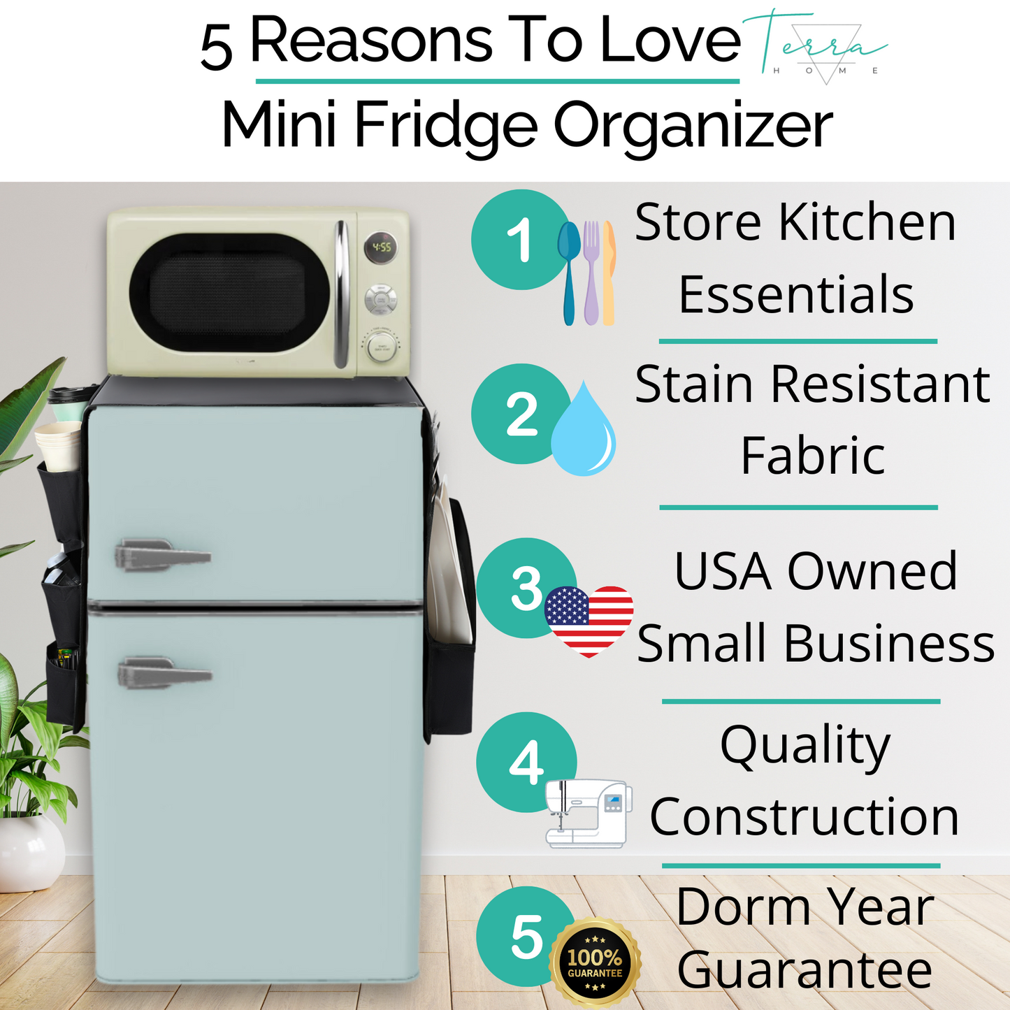 Mini Fridge Organizer and Storage