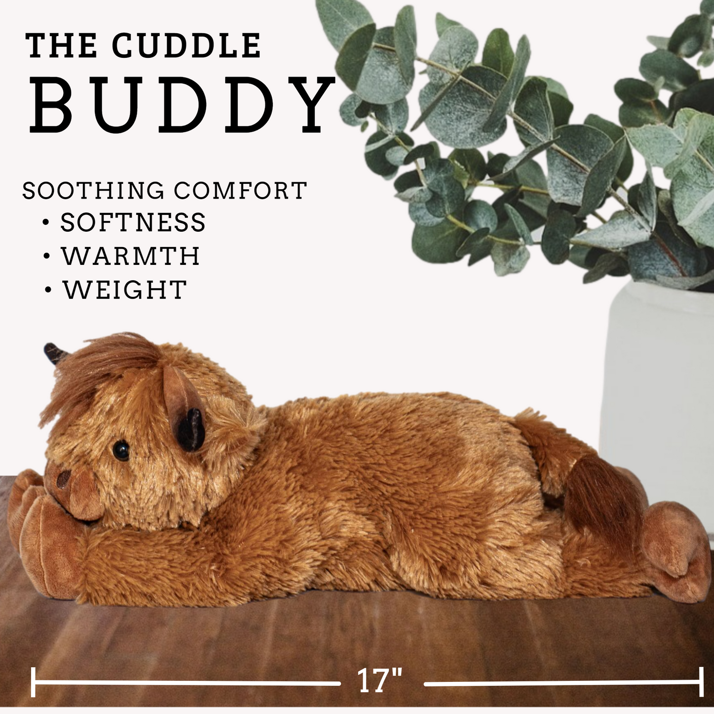 lulumaia Microwavable Highland Cow Heating Pad