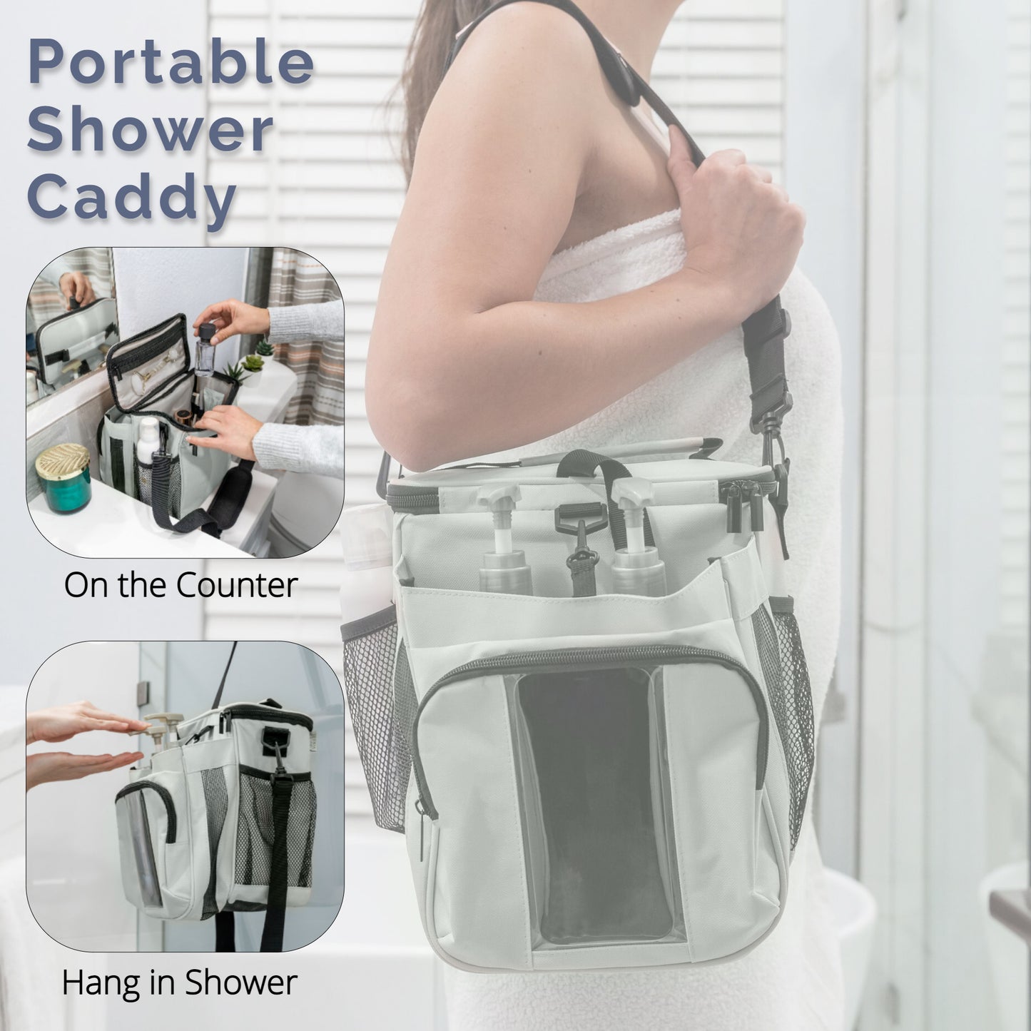 Extra Large Portable Shower Caddy