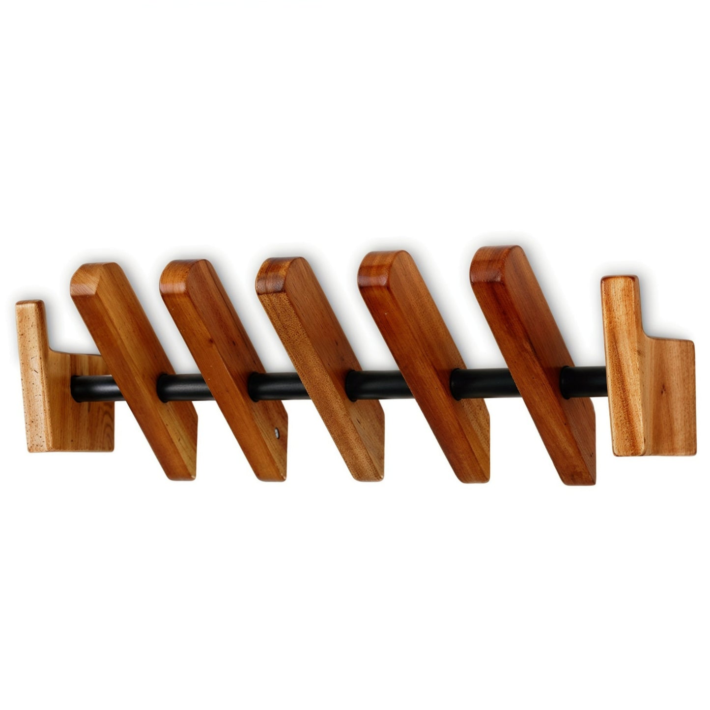 Wall Mount Coat Rack with Wooden Wall Hooks