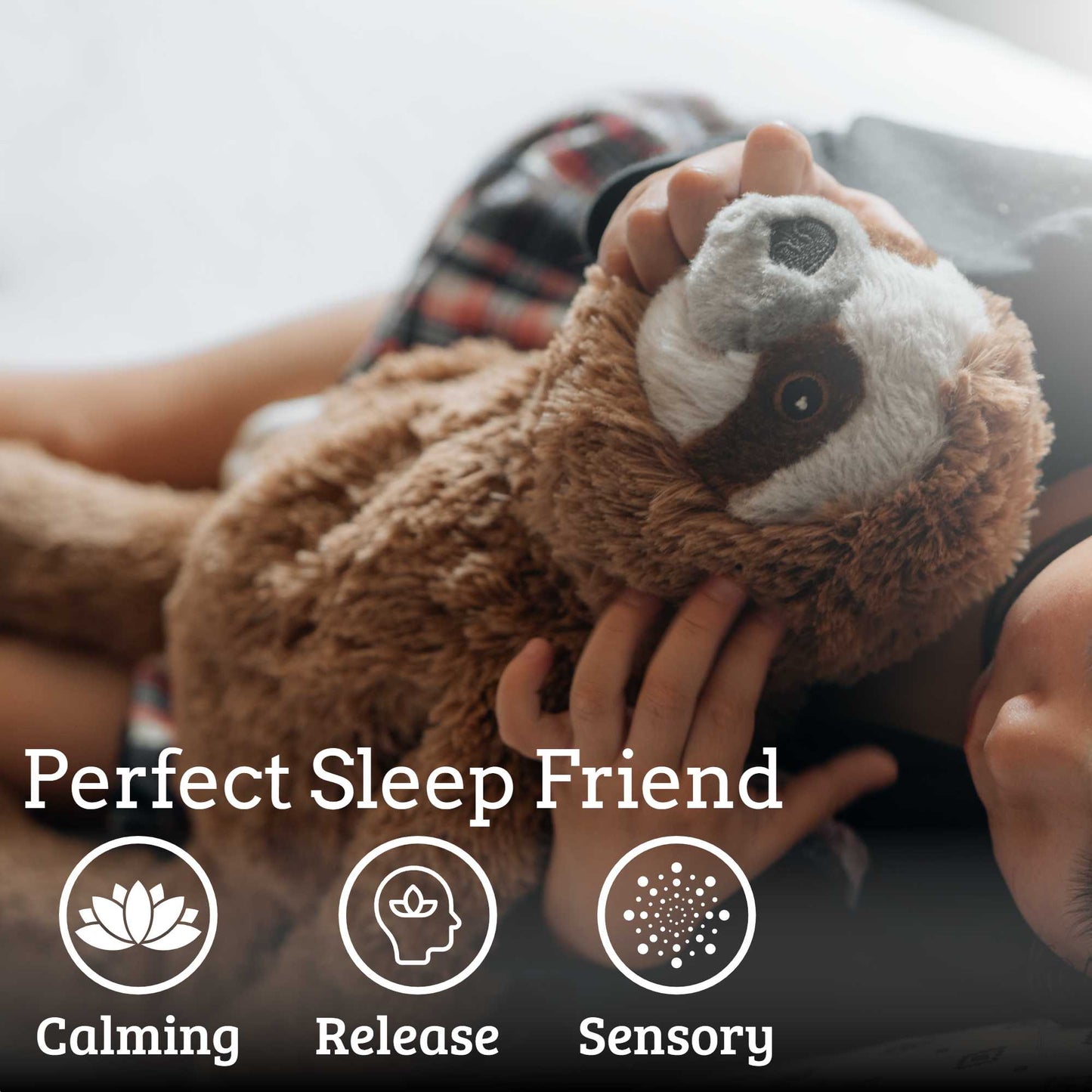 Microwavable Weighted Stuffed Animal - Soothe Anxiety with Weighted Warmth - Sloth