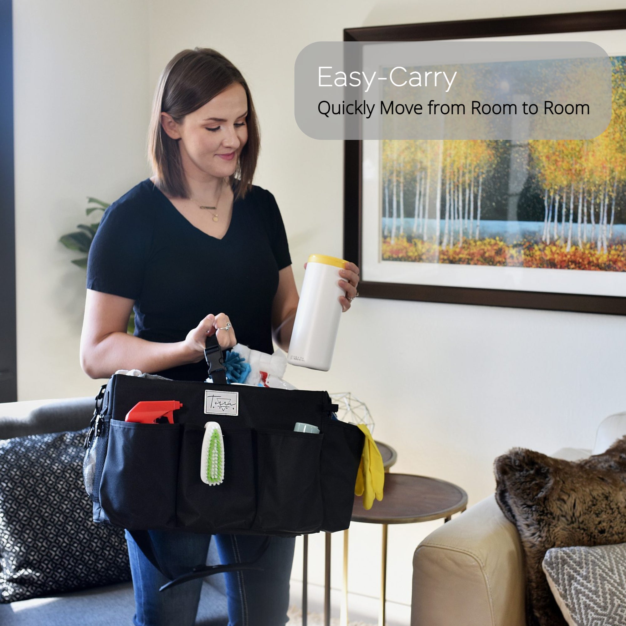 Cleaning Caddy Organizer with Handles and Waist Strap Terra Home