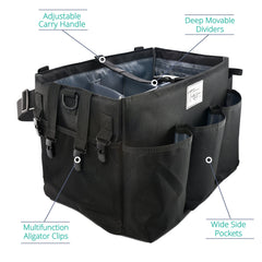Cleaning Caddy Multifunctional Storage Organiser Bag Medium Dark Grey